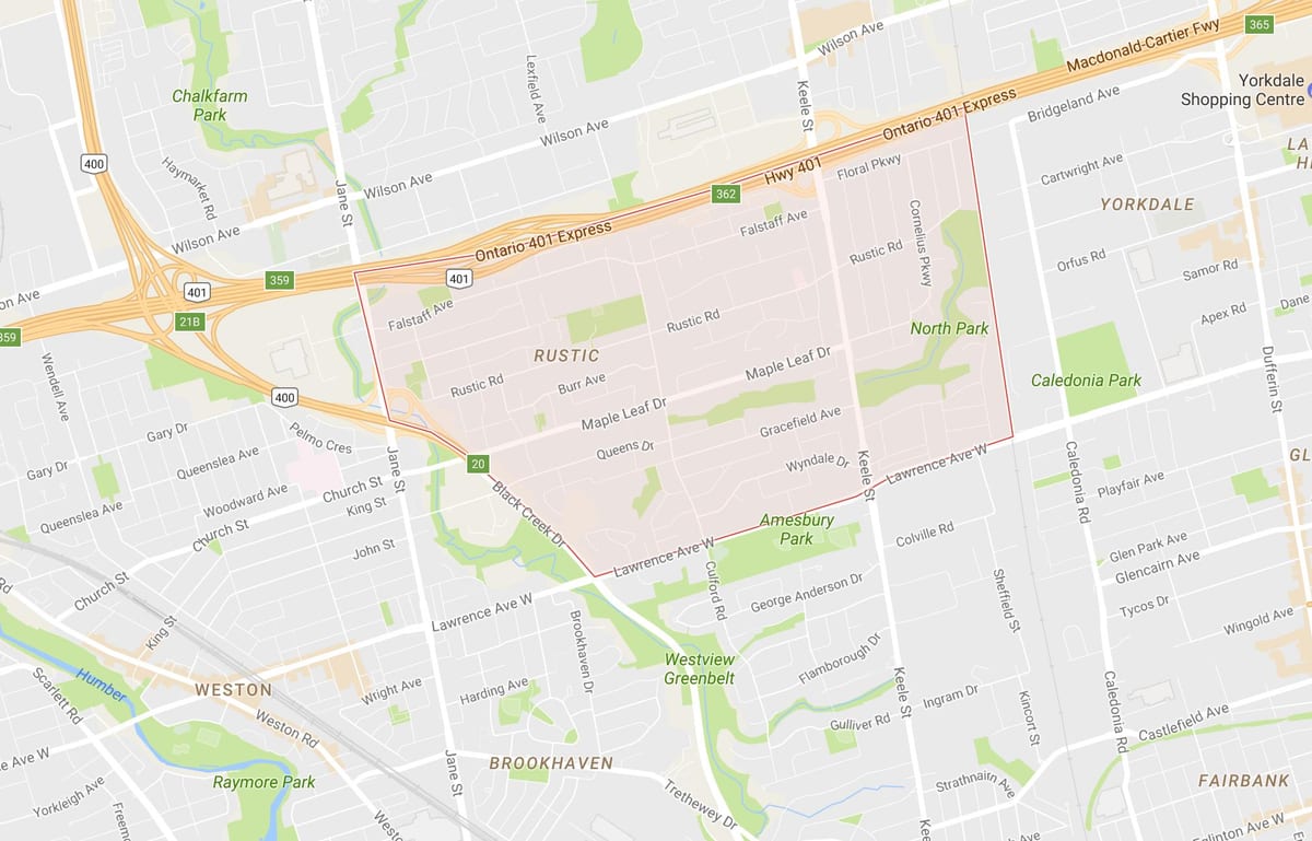 Mapa Astigarrak Leafneighbourhood Toronto