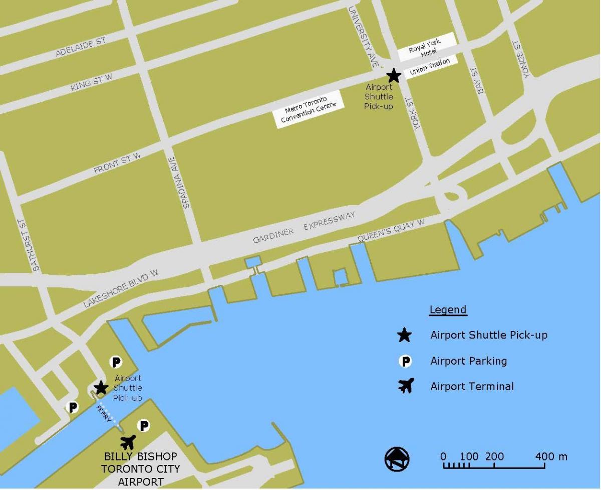 Mapa Billy Apezpiku aireportua parking