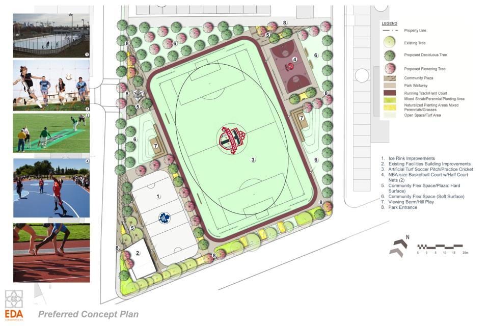 Mapa Biziberritzeko plan Regent Parke Toronto fase 3b