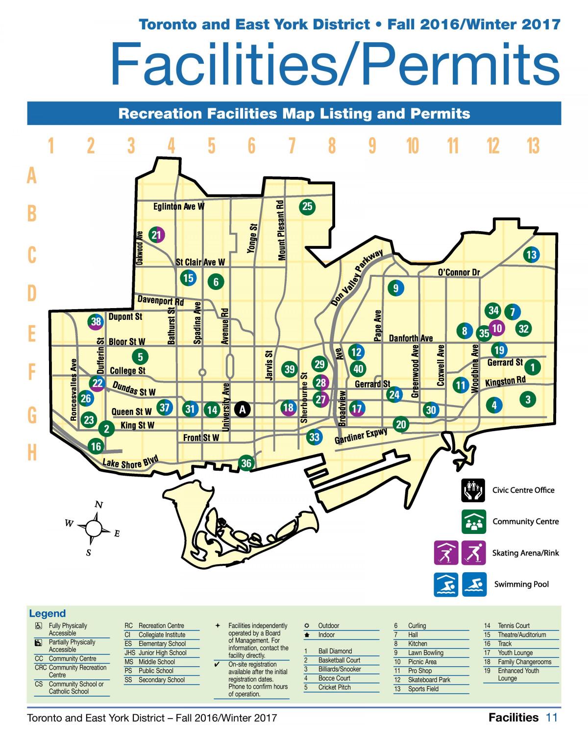 Mapa instalazio aisialdirako Toronto