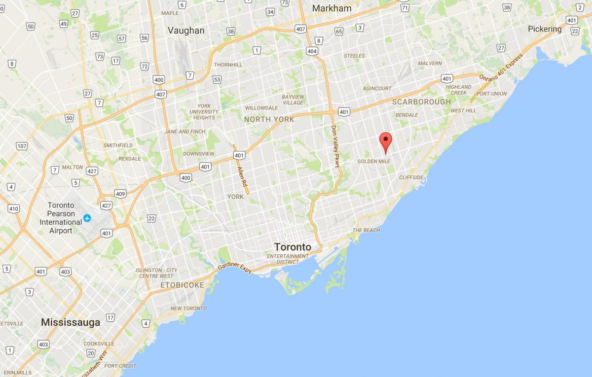 Mapa Ionview auzoan Toronto