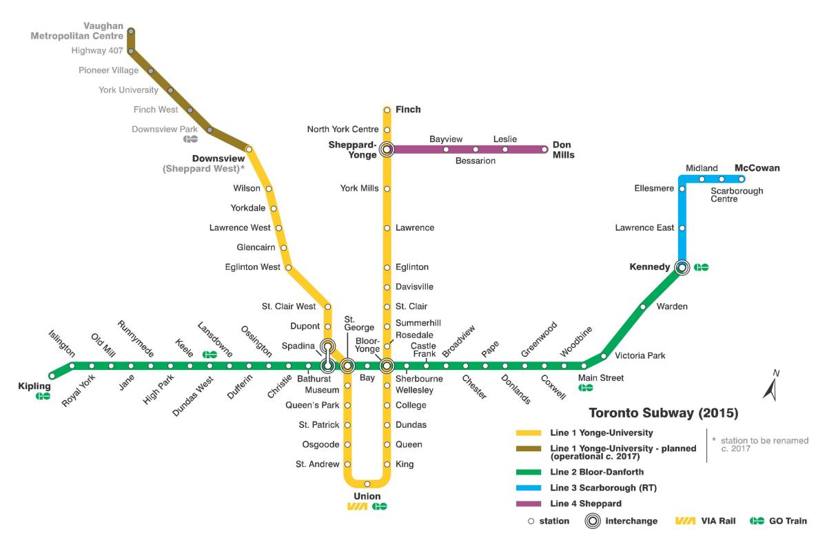 Mapa metroa Toronto