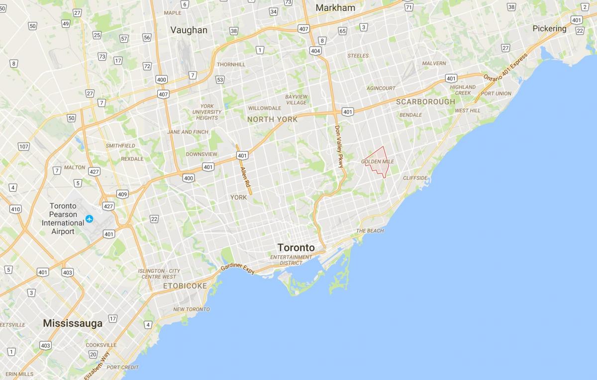 Mapa milla auzoan Toronto