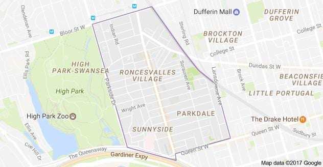 Mapa Orreagako herri Toronto