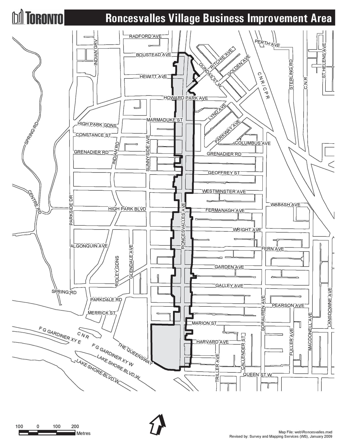 Mapa Orreagako Toronto