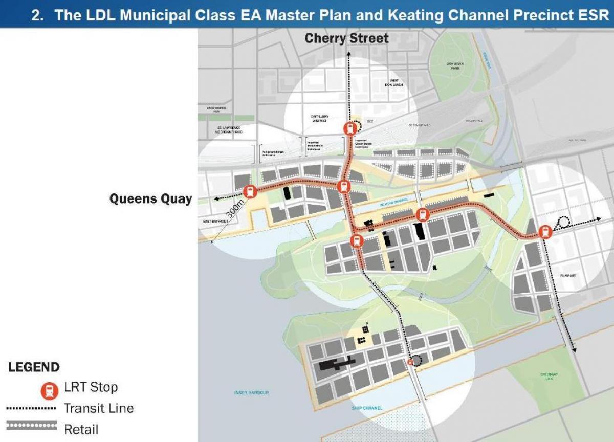 Mapa Projets Ekialdeko Ur-Ekialdeko Bayfront Toronto