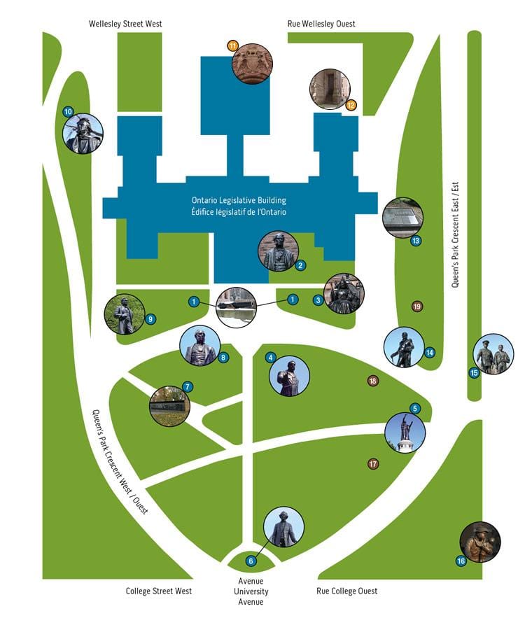 Mapa Queen ' s Park-Toronto