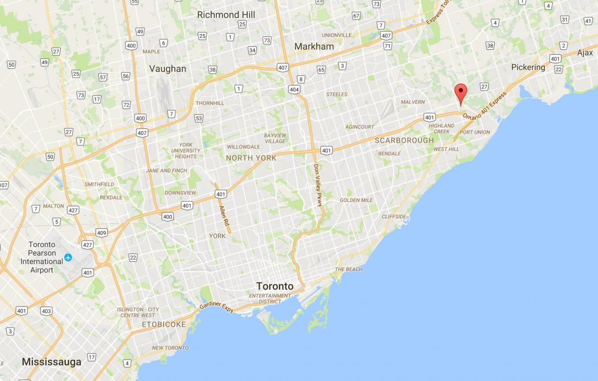 Mapa Rouge auzoan Toronto