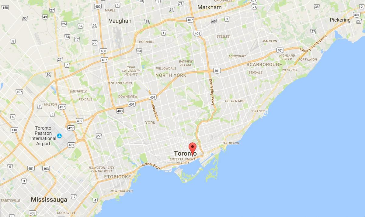 Mapa San Lorentzo auzoan Toronto