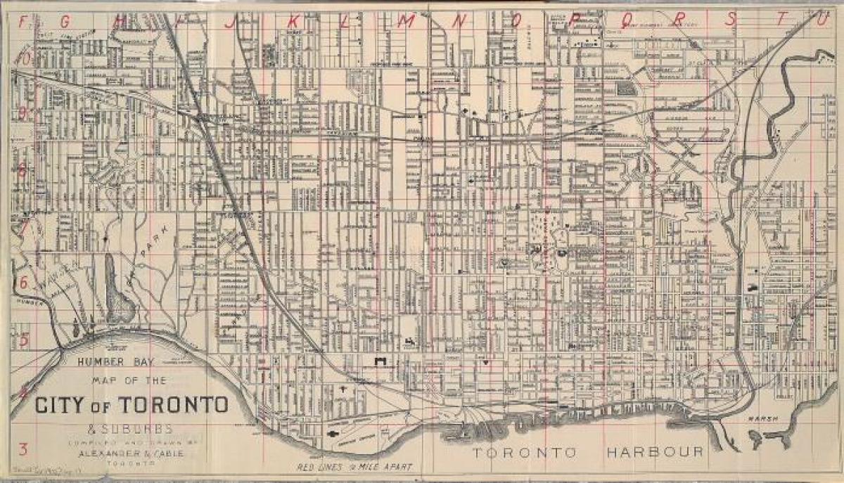 Mapa Toronto 1902