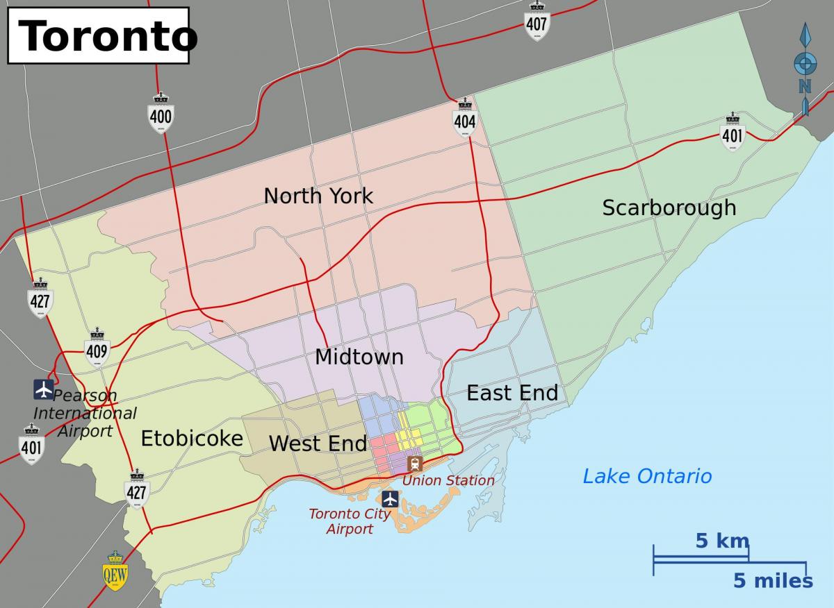 Mapa Toronto Hirian