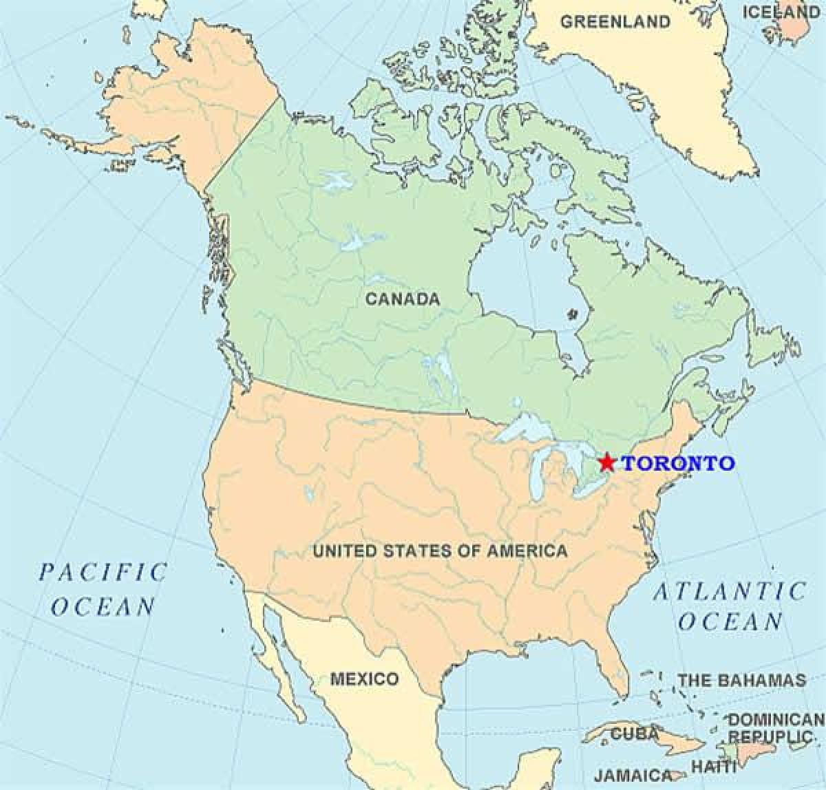 Mapa Toronto on united states