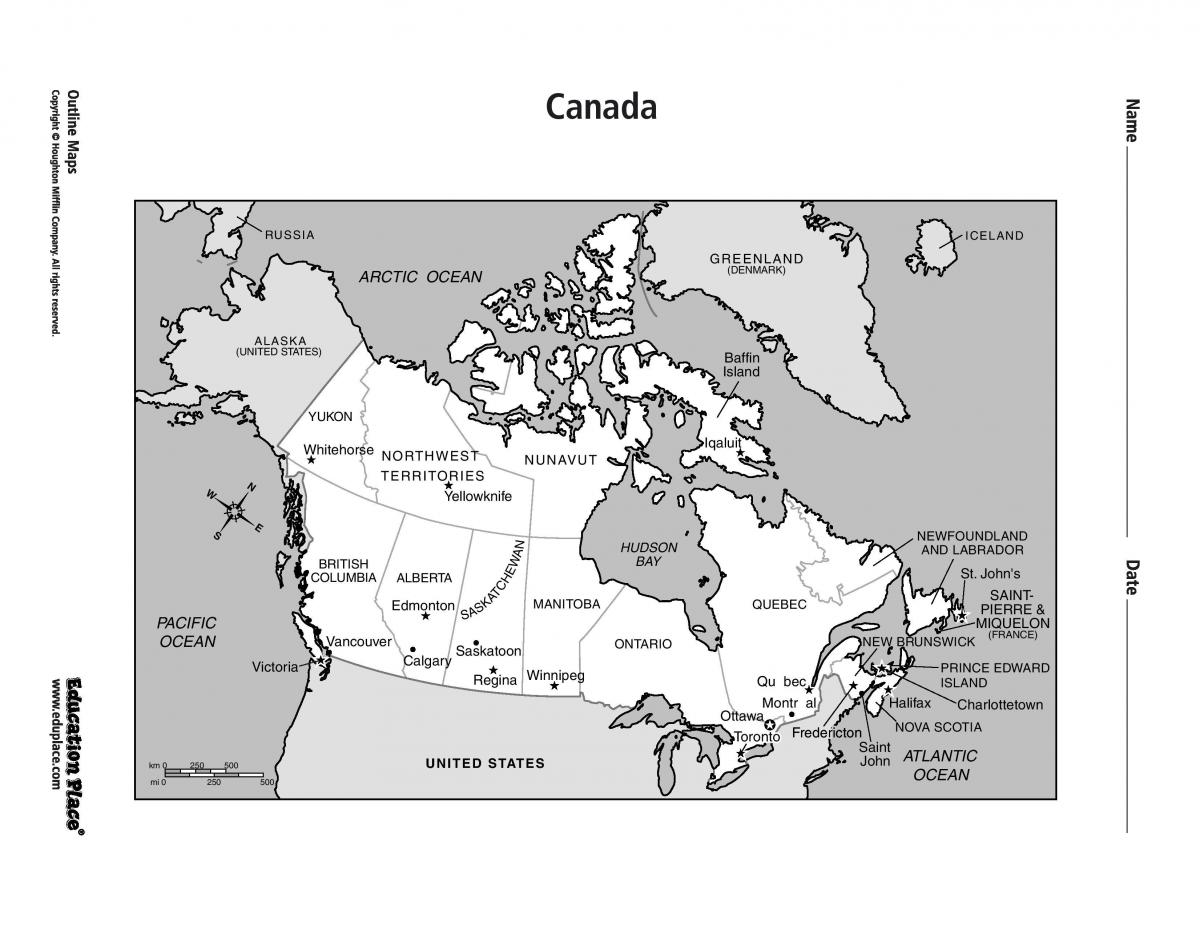 Mapa Toronto, kanada