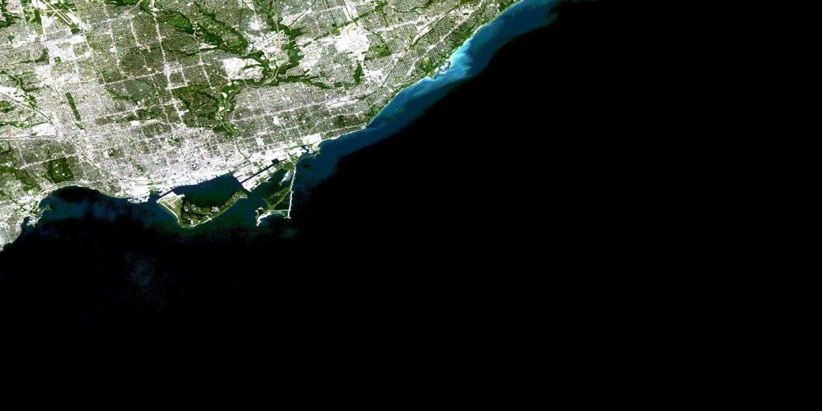 Mapa satelite Toronto