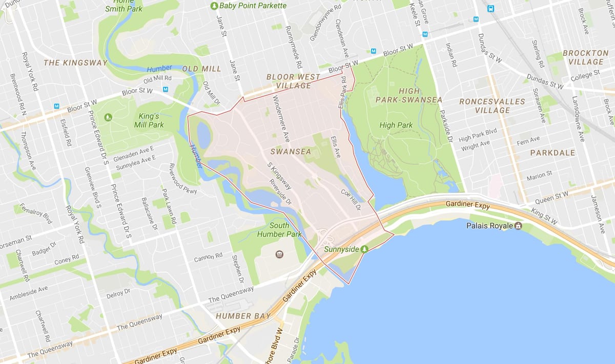 Mapa Trapagaran auzoa Toronto