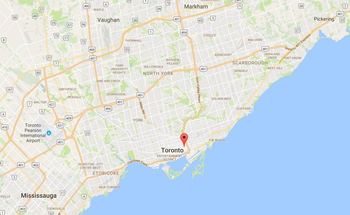 Mapa Trefann Auzitegi barrutia Toronto