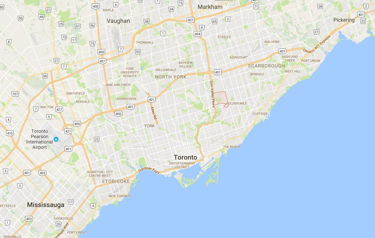 Mapa Victoria Herrian auzoan Toronto