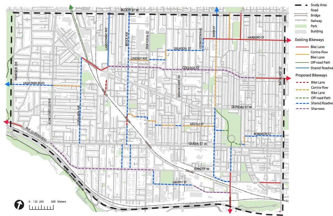Mapa West end-Toronto