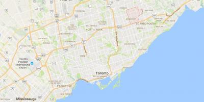 Mapa Agincourt auzoan Toronto