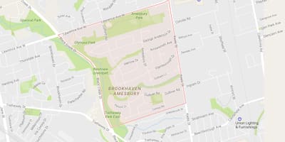 Mapa Amesbury auzoa Toronto