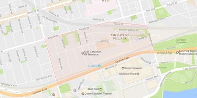 Mapa Askatasuna Herrixka auzoa Toronto