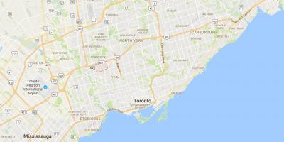Mapa Astigarrak Hosto auzoan Toronto