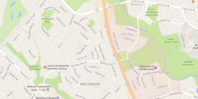 Mapa Auzoa auzoa Toronto