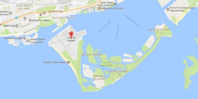Mapa auzoa Toronto Uharte auzoa Toronto