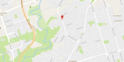 Mapa Bermondsey auzoa Toronto