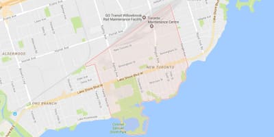 Mapa Berri Toronto auzoa Toronto