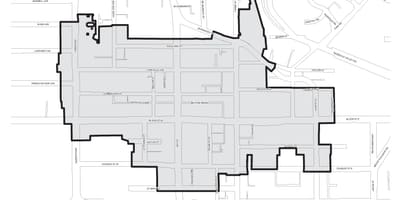 Mapa Bloor Yorkville Toronto boudary