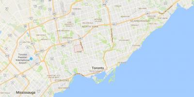 Mapa Briar Hill–Belgravia auzoan Toronto