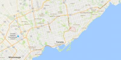 Mapa Brida Bidea auzoan Toronto