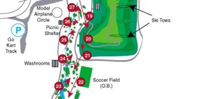 Mapa Centennial Park golf ikastaroak Toronto
