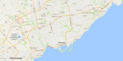 Mapa Clairville auzoan Toronto