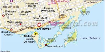 Mapa CN dorrea Toronto