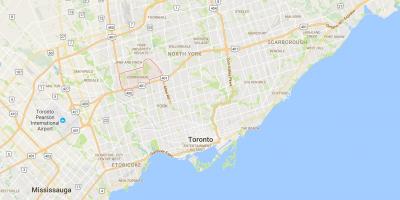 Mapa Downsview auzoan Toronto