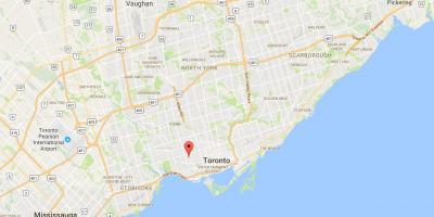 Mapa Dufferin Grove auzoan Toronto