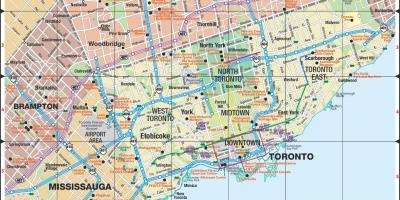 Mapa Expressways Toronto