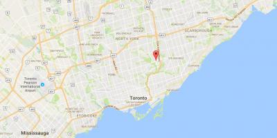 Mapa Flemingdon Parke auzoan Toronto