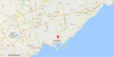 Mapa Garden District Toronto