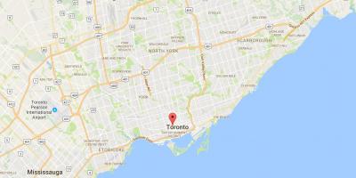 Mapa Grange Park auzoan Toronto