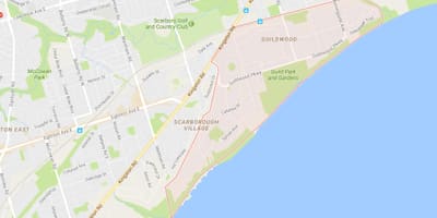 Mapa Guildwood auzoa Toronto
