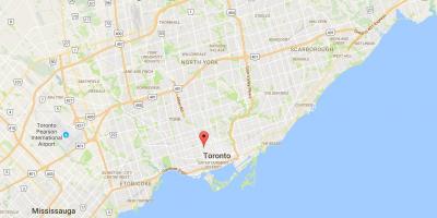 Mapa Harbord Herri auzoan Toronto