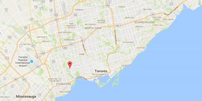 Mapa Haurra Puntu auzoan Toronto