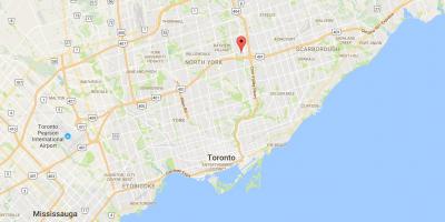 Mapa Henry Baserri auzoan Toronto