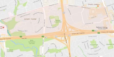 Mapa Henry Granja auzoa Toronto