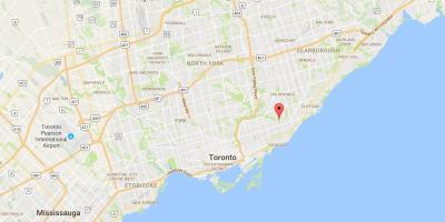 Mapa Ilargierdi Herri auzoan Toronto