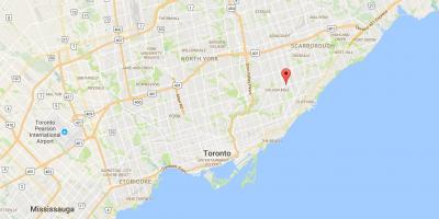 Mapa Ionview auzoan Toronto