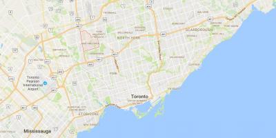 Mapa Jane eta Finch auzoan Toronto
